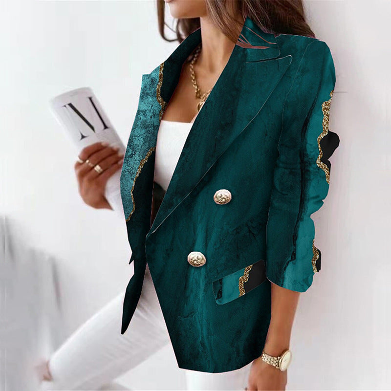 Blazer effetto marmo